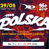 Baner promujący wydarzenie. Nazwa wydarzenia, data i zdjęcie Artysty.