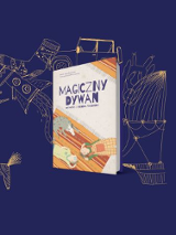 Baner promujący wydarzenie. Nazwa wydarzenia i okładka książki.