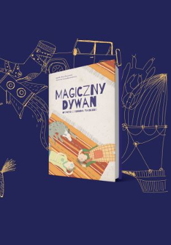 Baner promujący wydarzenie. Nazwa wydarzenia i okładka książki.