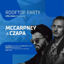 Baner promujący wydarzenie. Nazwa wydarzenia i zdjęcie artystów.