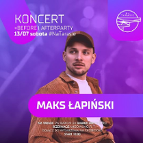 Baner promujący wydarzenie. Nazwa wydarzenia, data i zdjęcie Artysty.