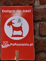 Baner promujący wydarzenie. Znak z nazwą wydarzenia.