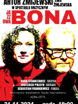 Baner promujący wydarzenie. Nazwa wydarzenia, data i zdjęcie Artystów.