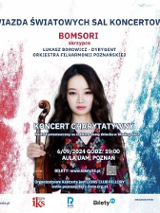 Baner promujący wydarzenie. Nazwa wydarzenia, data i zdjęcie Artystki.