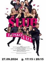 Baner promujący wydarzenie. Nazwa wydarzenia i zdjęcie artystów.