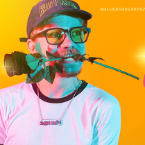 Baner promujący wydarzenie. Nazwa wydarzenia, data i zdjęcie Artysty.