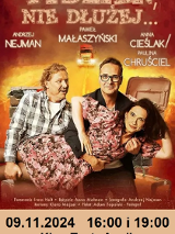 Baner promujący wydarzenie. Nazwa wydarzenia, data i zdjęcie Artystów.