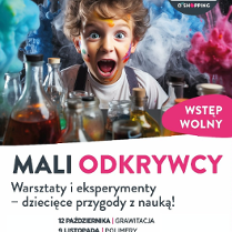 Baner promujący wydarzenie. Nazwa wydarzenia i data.