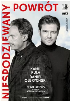 Baner promujący wydarzenie. Nazwa wydarzenia i zdjęcie artystów.