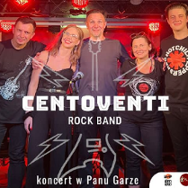 Baner promujący wydarzenie. Nazwa wydarzenia i zdjęcie artystów.