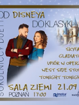 Baner promujący wydarzenie. Nazwa wydarzenia, data i zdjęcie Artystów.