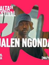 Baner promujący wydarzenie. Nazwa wydarzenia i zdjęcie artysty.