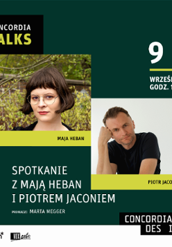Baner promujący wydarzenie. Nazwa wydarzenia, data i zdjęcie Artystów.