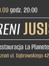 Baner promujący wydarzenie. Nazwa wydarzenia, data i zdjęcie Artystki.