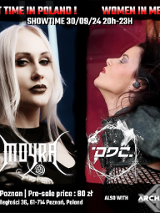 Baner promujący wydarzenie. Nazwa wydarzenia, data i zdjęcie Artystów.