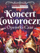 Baner promujący wydarzenie. Nazwa wydarzenia i zdjęcie artystów.