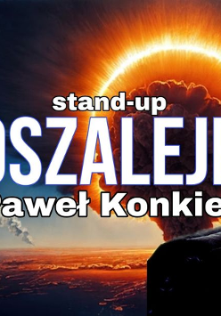 Baner promujący wydarzenie. Nazwa wydarzenia i zdjęcie artysty.