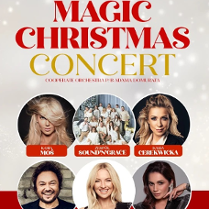 Baner promujący wydarzenie. Nazwa wydarzenia, data i zdjęcie Artystów.