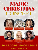 Baner promujący wydarzenie. Nazwa wydarzenia, data i zdjęcie Artystów.