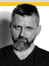 Baner promujący wydarzenie. Nazwa wydarzenia i zdjęcie artysty.