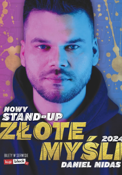 Baner promujący wydarzenie. Nazwa wydarzenia i zdjęcie artysty.