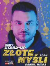 Baner promujący wydarzenie. Nazwa wydarzenia i zdjęcie artysty.