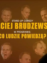 Baner promujący wydarzenie. Nazwa wydarzenia i zdjęcie artysty.