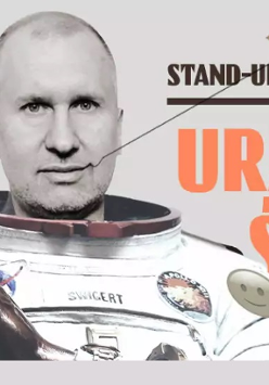 Baner promujący wydarzenie. Nazwa wydarzenia i zdjęcie artysty.