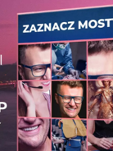 Baner promujący wydarzenie. Nazwa wydarzenia i zdjęcie artysty.