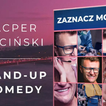 Baner promujący wydarzenie. Nazwa wydarzenia i zdjęcie artysty.