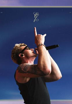 Baner promujący wydarzenie. Nazwa wydarzenia i zdjęcie artysty.