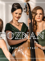 Baner promujący wydarzenie. Nazwa wydarzenia, data i zdjęcie Artystek.