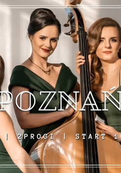 Baner promujący wydarzenie. Nazwa wydarzenia, data i zdjęcie Artystek.