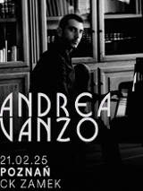 Baner promujący wydarzenie. Nazwa wydarzenia i zdjęcie artysty.