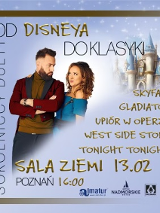 Baner promujący wydarzenie. Nazwa wydarzenia, data i zdjęcie Artystów.