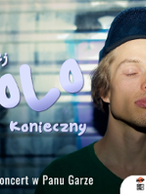 Baner promujący wydarzenie. Nazwa wydarzenia i zdjęcie artysty.