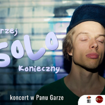 Baner promujący wydarzenie. Nazwa wydarzenia i zdjęcie artysty.