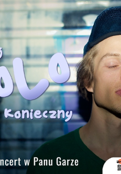 Baner promujący wydarzenie. Nazwa wydarzenia i zdjęcie artysty.