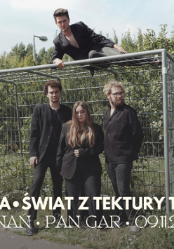 Baner promujący wydarzenie. Nazwa wydarzenia, data i zdjęcie Artystów.