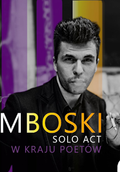 Baner promujący wydarzenie. Nazwa wydarzenia i zdjęcie artysty.