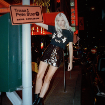 Baner promujący wydarzenie. Nazwa wydarzenia i zdjęcie artystki.