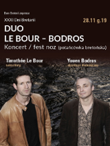 Baner promujący wydarzenie. Nazwa wydarzenia, data i zdjęcie Artystów.