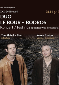 Baner promujący wydarzenie. Nazwa wydarzenia, data i zdjęcie Artystów.