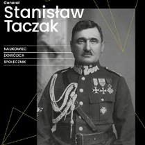 Baner promujący wydarzenie. Nazwa wydarzenia, data i zdjęcie generała.