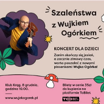 Baner promujący wydarzenie. Nazwa wydarzenia, data i zdjęcie Artysty.