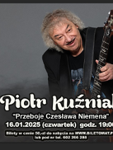 Baner promujący wydarzenie. Nazwa wydarzenia, data i zdjęcie Artysty.