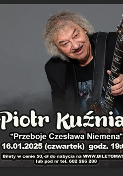 Baner promujący wydarzenie. Nazwa wydarzenia, data i zdjęcie Artysty.