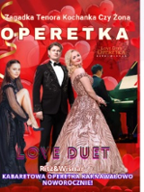 Baner promujący wydarzenie. Nazwa wydarzenia i zdjęcie artystów.