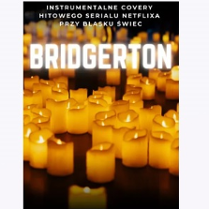 Baner promujący wydarzenie. Nazwa wydarzenia i zdjęcie z wielona świecami.