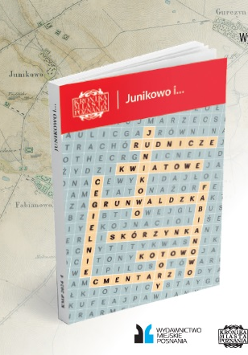 Okładka książki oraz zaproszenie z miejscem i nazwą wydarzenia.